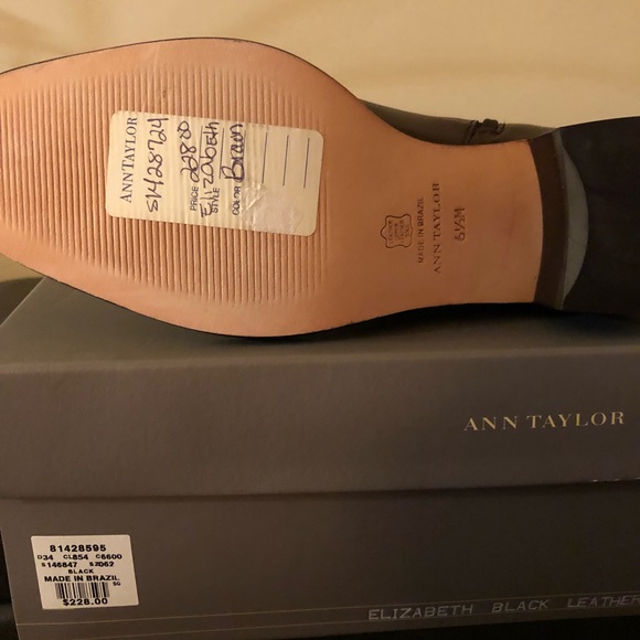 Ann Taylor Womens Boots Elizabeth brown. All leather. New in box with tags. - Picture 4 of 9